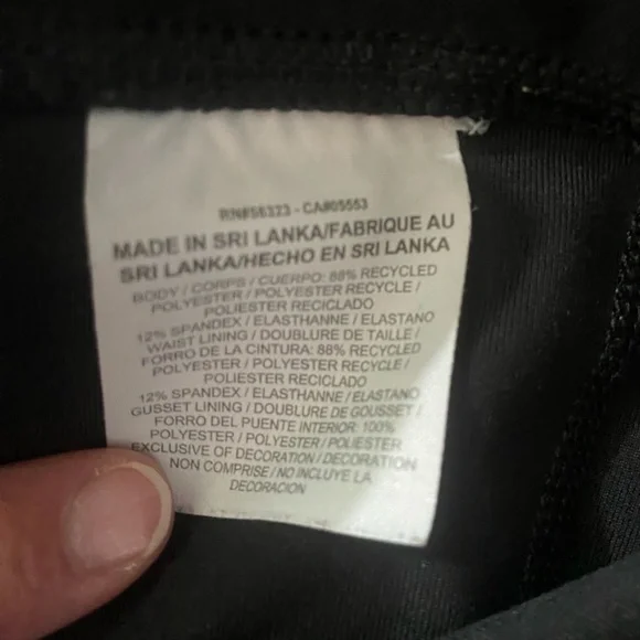 Womens Nike Dri-Fit Capri‎ Leggings Size Large,  Black Activewear, Workout - Picture 5 of 5